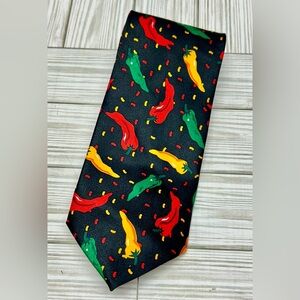 Ralph Marlin Hot Chili Peppers Tie Poly 58”/4”